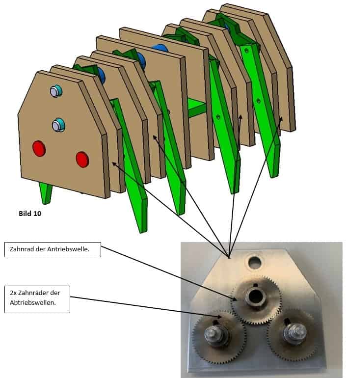 Roboterspinne im CAD und Testversion