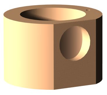 CAD-Modell eines Einzelteils der Tischlampe